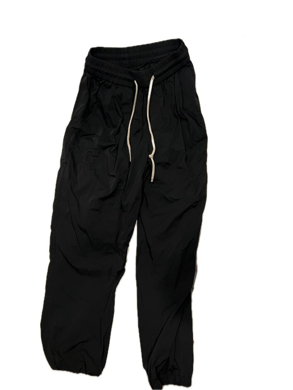 No Label Thin Nylon/Polyester Joggers/Warm Up Pants Unisex 30"x22"